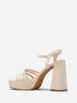 Best La Modeuse Sandales mates à fines brides Beige