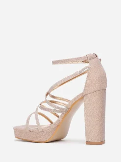 Best La Modeuse Sandales pailletées à fines brides Dorérose