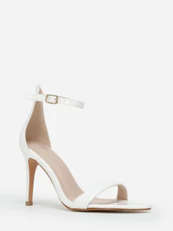 Sale La Modeuse Sandales vernies à bout pointu Blanc
