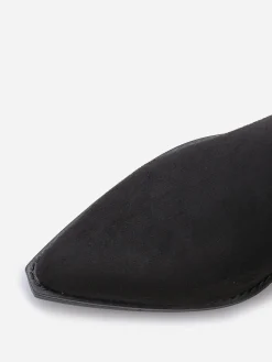 Sale La Modeuse Santiags à sangles et anneau Noir