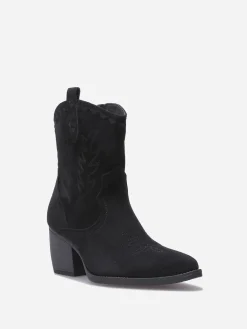 New La Modeuse Santiags basses à surpiqûres Noir
