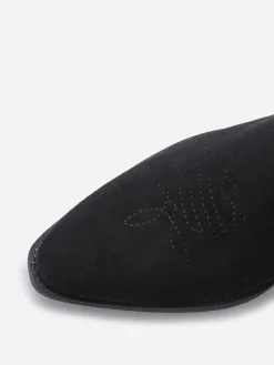 New La Modeuse Santiags basses à surpiqûres Noir
