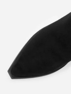 New La Modeuse Santiags en suédine à motifs en simili Noir