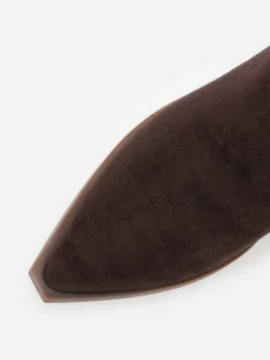 New La Modeuse Santiags en suédine à motifs en simili Marron
