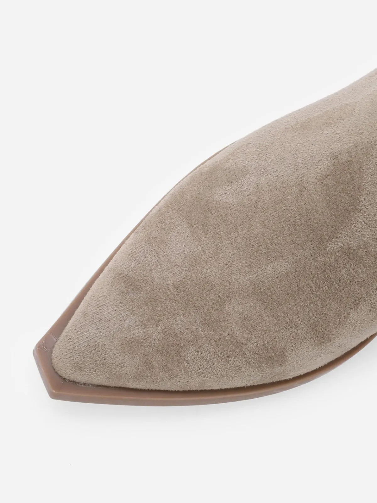 Best La Modeuse Santiags en suédine à motifs en simili Taupe