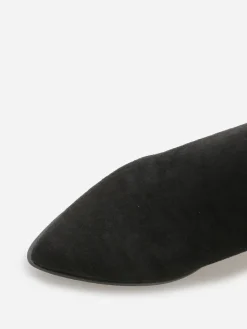 New La Modeuse Santiags en suédine à surpiqûres Noir