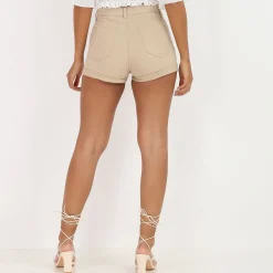 Discount La Modeuse Short en jean Beige