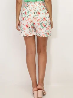 Discount La Modeuse Short fluide à imprimé floral Blanc