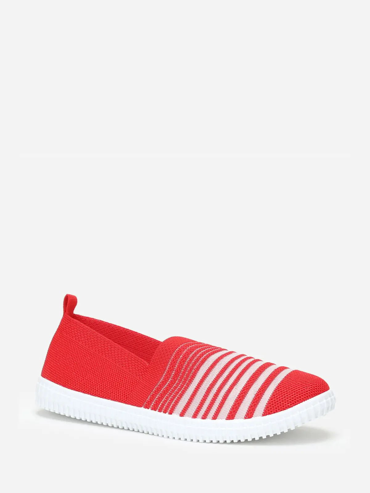 Best La Modeuse Slip-on en maille et effet transparent Rouge