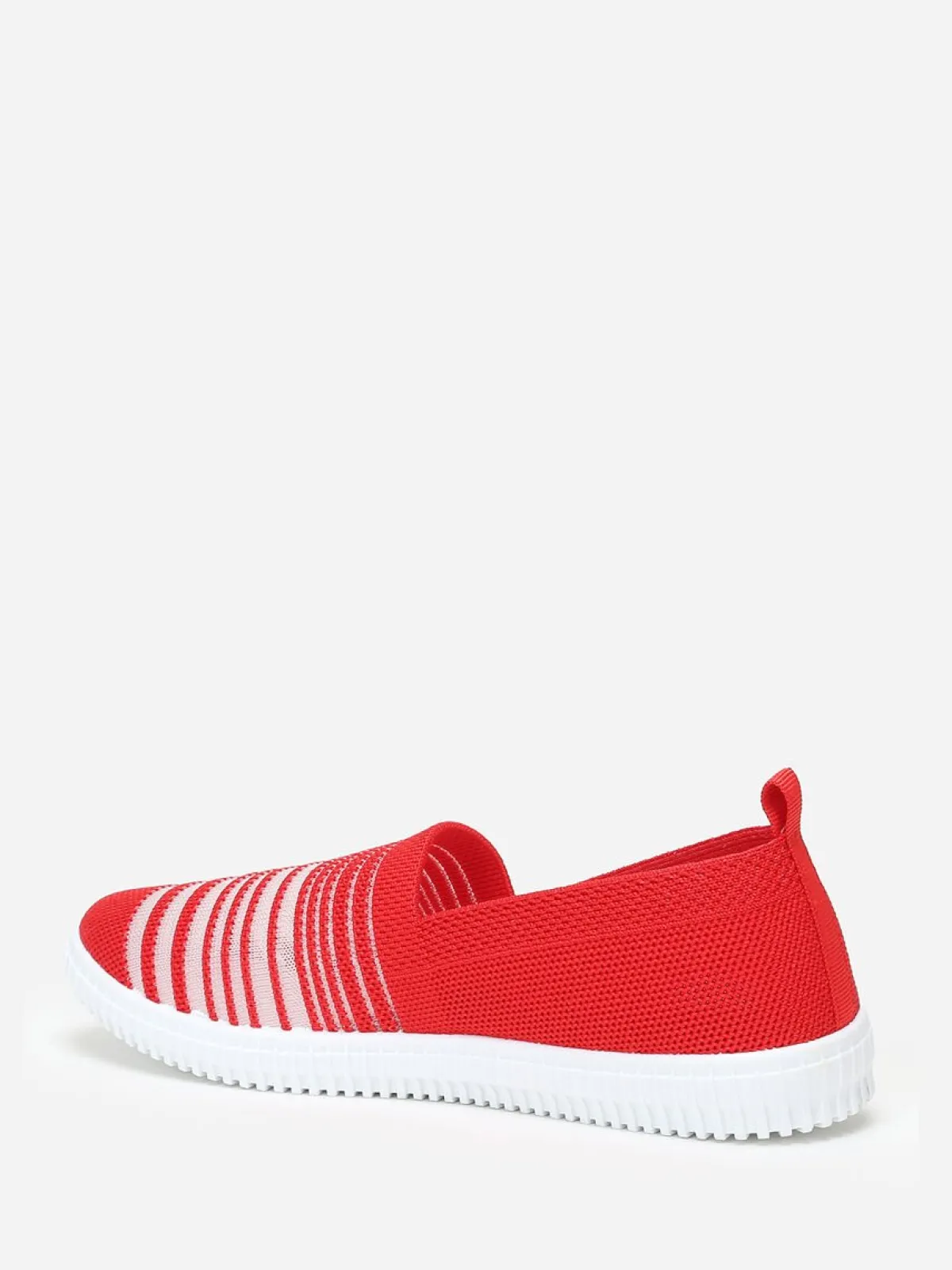 Best La Modeuse Slip-on en maille et effet transparent Rouge