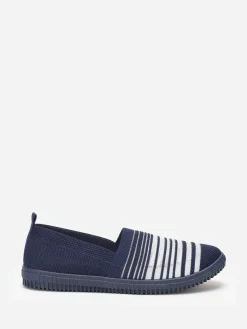 Hot La Modeuse Slip-on en maille et effet transparent BleuMarine