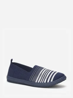 Hot La Modeuse Slip-on   en maille et effet transparent BleuMarine
