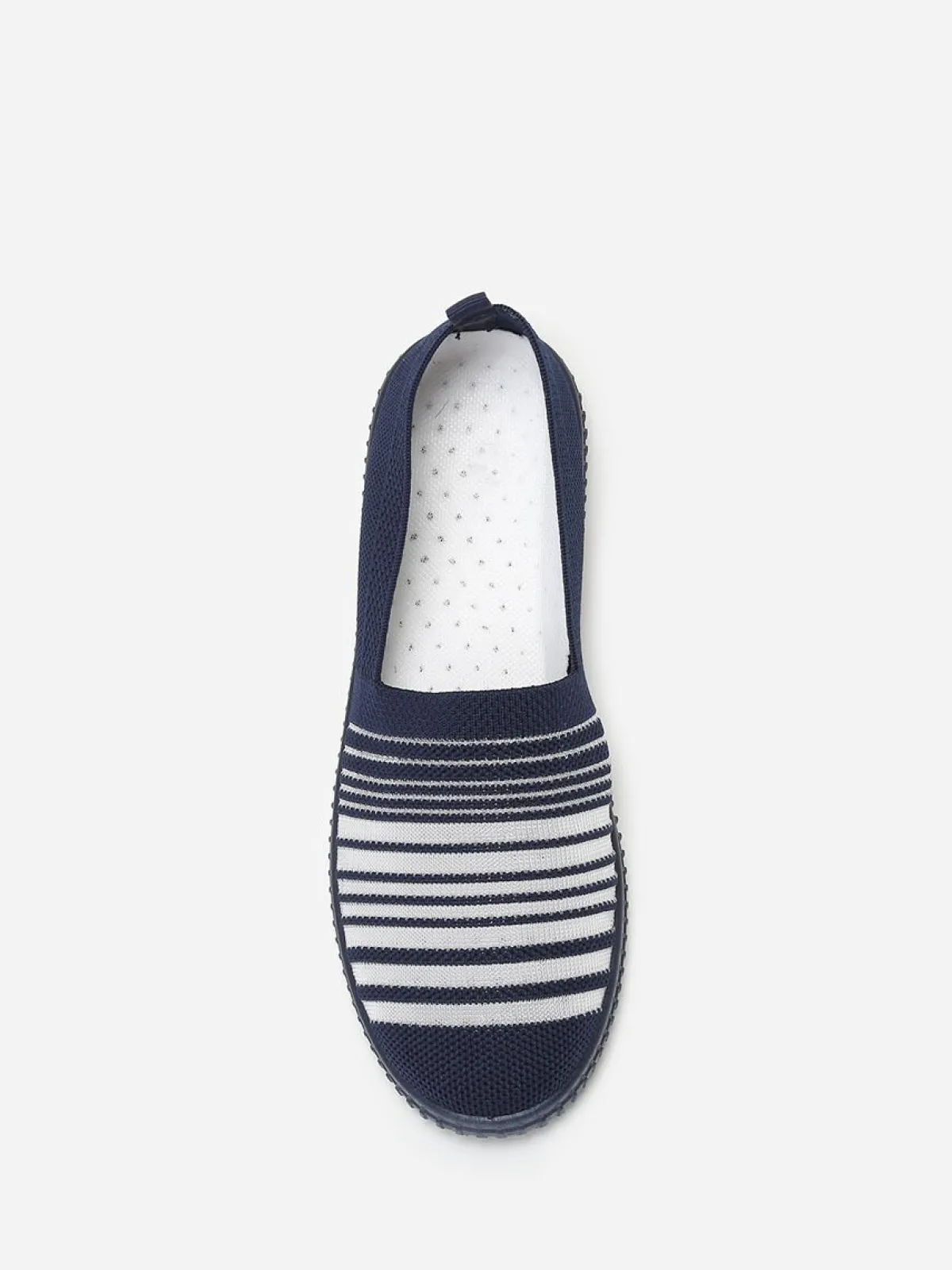 Hot La Modeuse Slip-on en maille et effet transparent BleuMarine