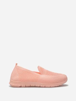 Hot La Modeuse Slip-on en maille texturée Rose