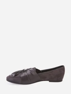 Online La Modeuse Slippers  à noeud satiné Gris