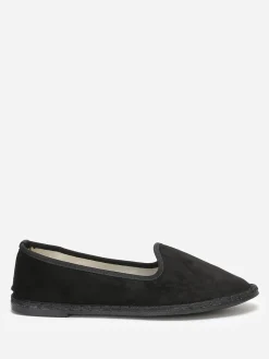 Best La Modeuse Slippers en suédine à bout rond Noir