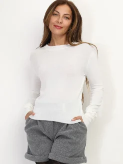 Online La Modeuse Sous-pull à col rond Blanc
