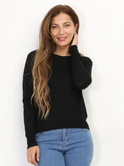Discount La Modeuse Sous-pull à col rond Noir