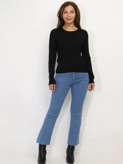 Discount La Modeuse Sous-pull à col rond Noir