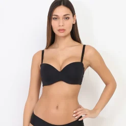 New La Modeuse Soutien-gorge ampliforme sans coutures Noir