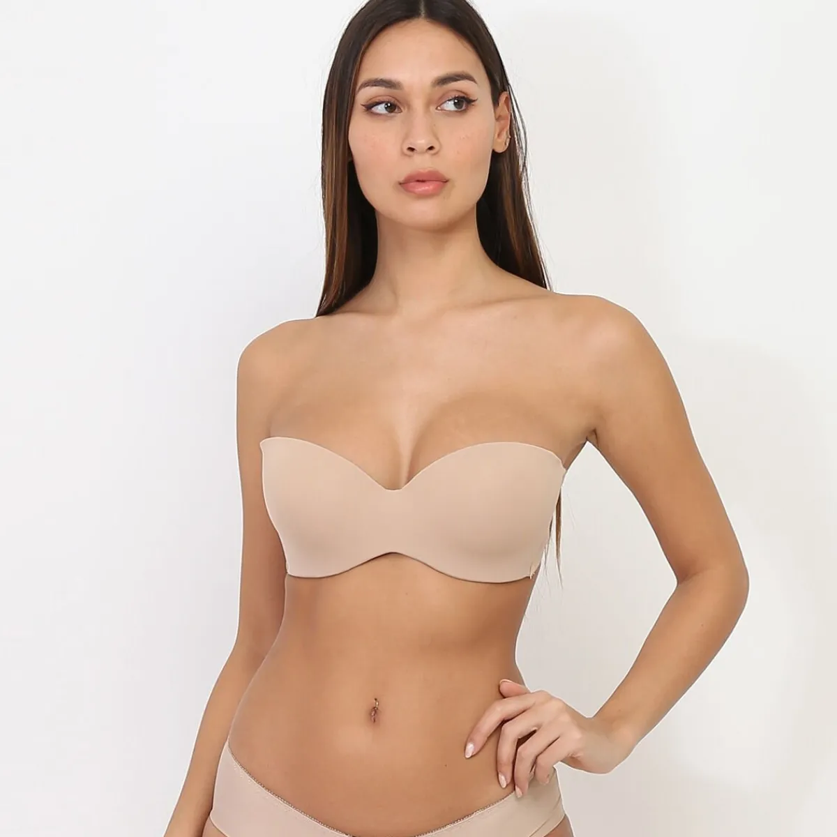 Hot La Modeuse Soutien-gorge ampliforme sans coutures Beige