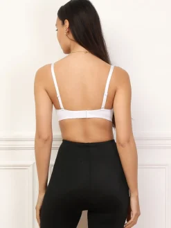 New La Modeuse Soutien-gorge microfibre sans armatures Blanc