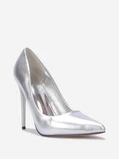 Online La Modeuse Stilettos à talon verni Argenté