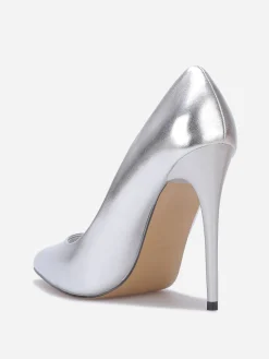 Online La Modeuse Stilettos à talon verni Argenté