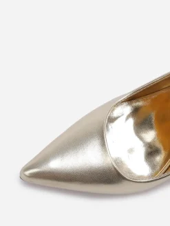 Discount La Modeuse Stilettos à talon verni Doré