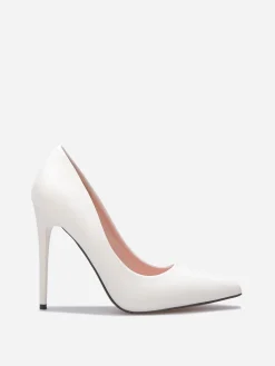 Best La Modeuse Stilettos à talon verni Blanc