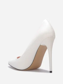 Best La Modeuse Stilettos à talon verni Blanc