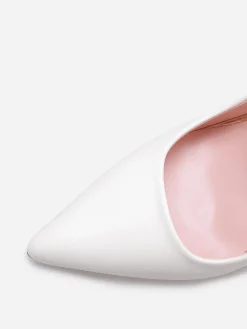 Best La Modeuse Stilettos à talon verni Blanc