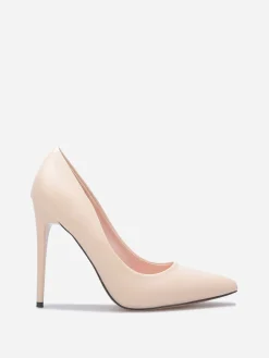 Outlet La Modeuse Stilettos à talon verni Beige