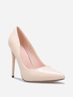 Outlet La Modeuse Stilettos à talon verni Beige