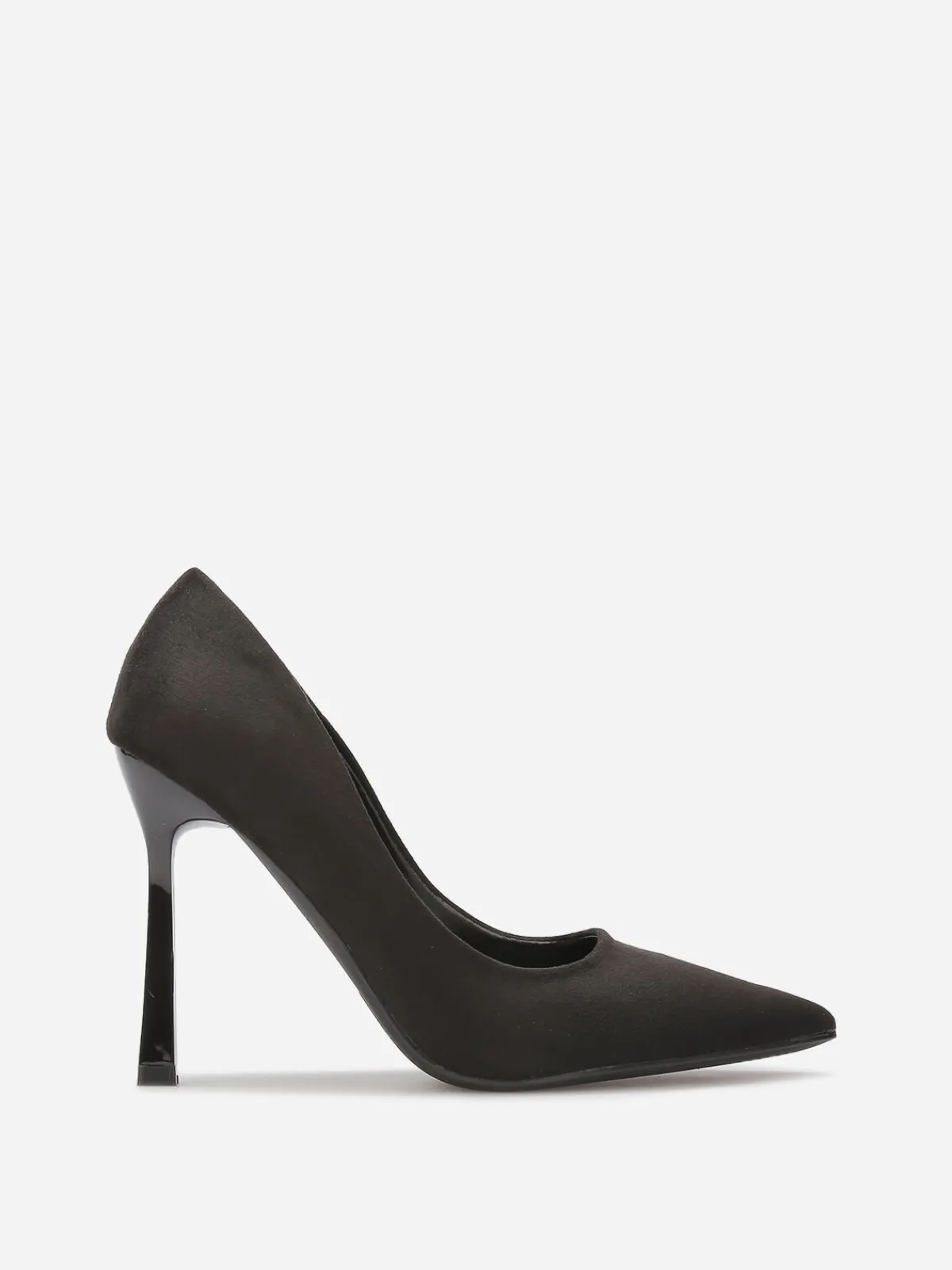 La Modeuse Stilettos en suédine à talon verni Noir
