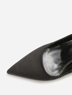 La Modeuse Stilettos en suédine à talon verni Noir
