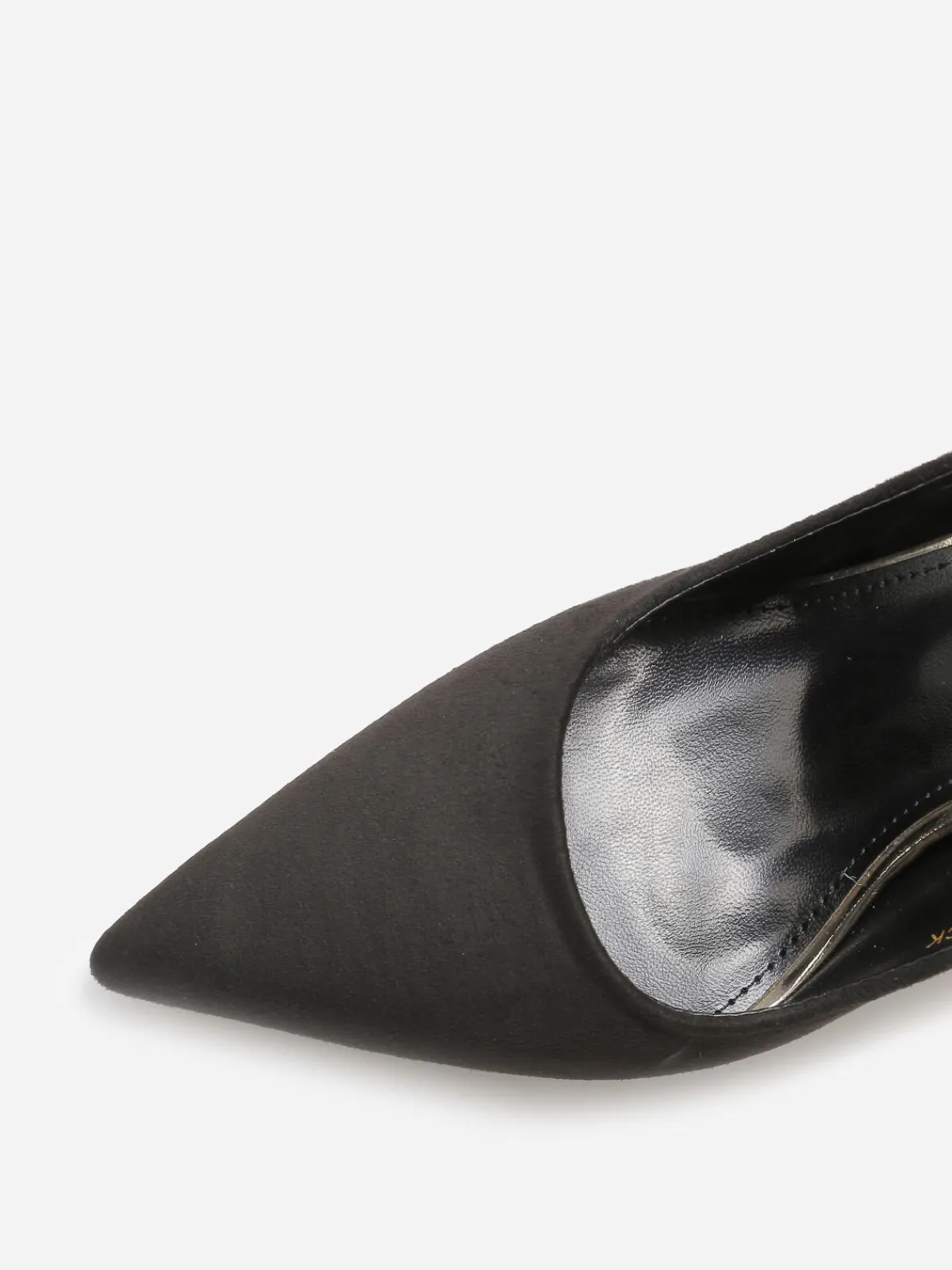 La Modeuse Stilettos en suédine à talon verni Noir