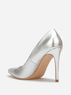 Online La Modeuse Stilettos pointus à talon aiguille Argenté
