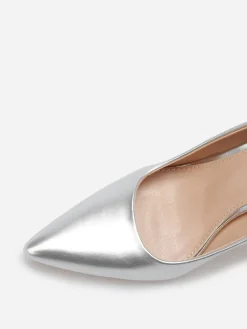 Online La Modeuse Stilettos pointus à talon aiguille Argenté