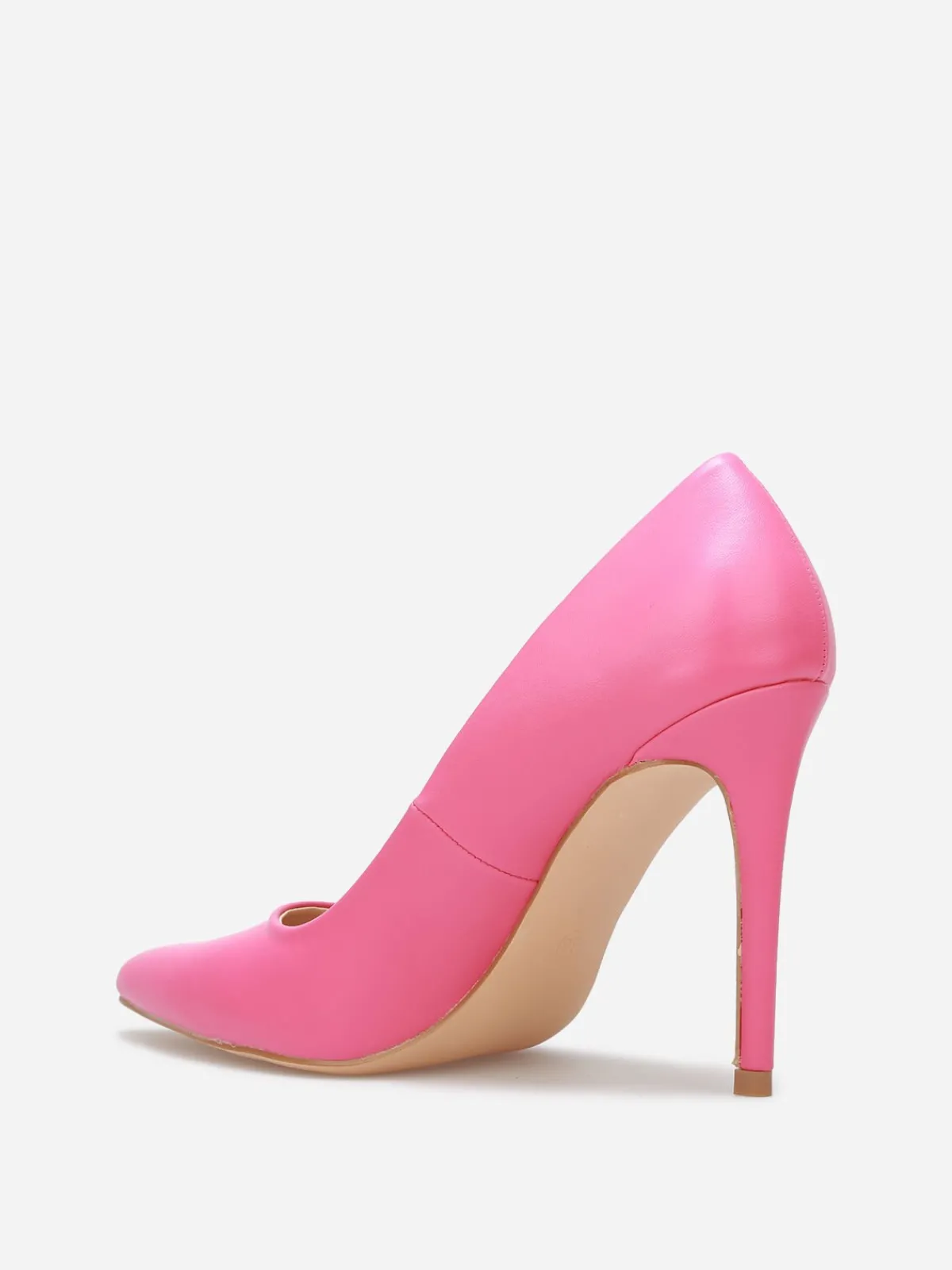 La Modeuse Stilettos pointus à talon aiguille Fuchsia
