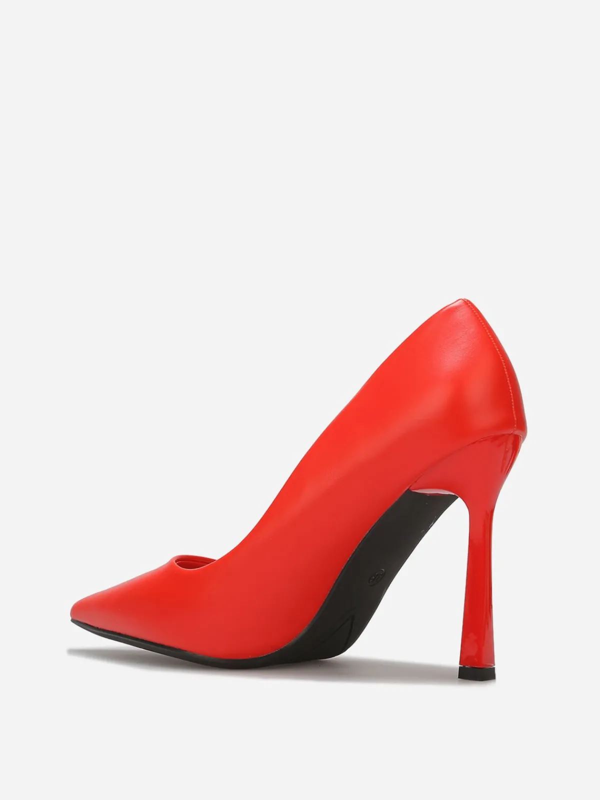 Hot La Modeuse Stilettos pointus à talon verni Rouge