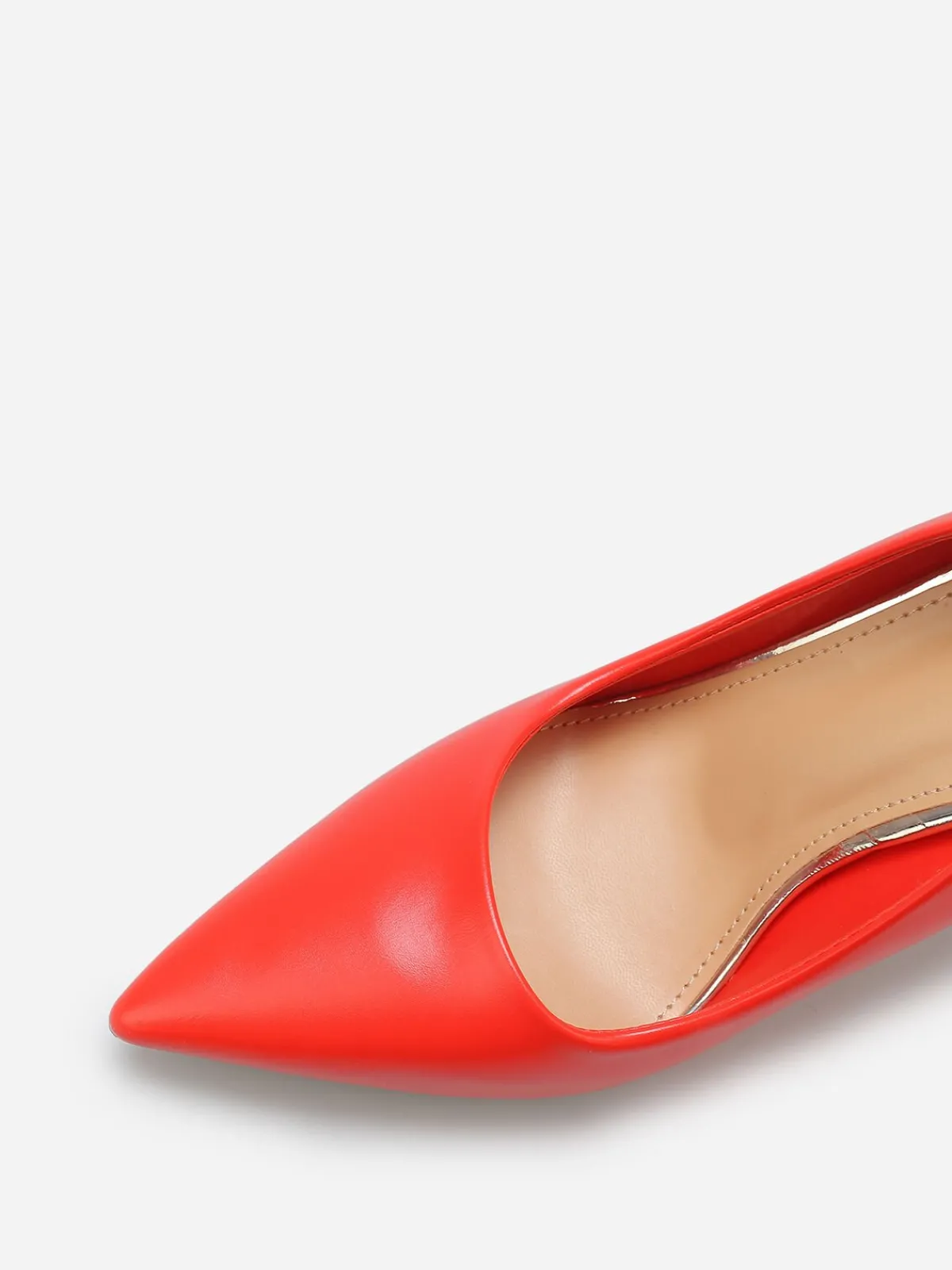 Hot La Modeuse Stilettos pointus à talon verni Rouge