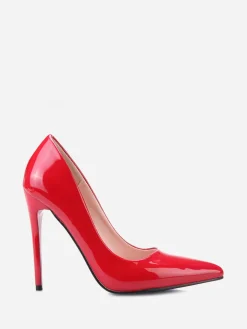 Hot La Modeuse Stilettos vernis à bout pointu Rouge