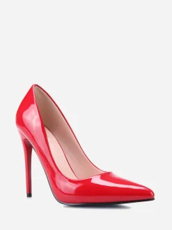 Hot La Modeuse Stilettos vernis  à bout pointu Rouge