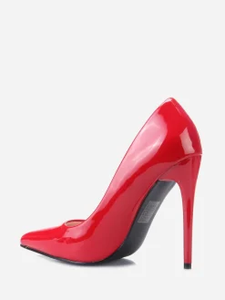 Hot La Modeuse Stilettos vernis  à bout pointu Rouge
