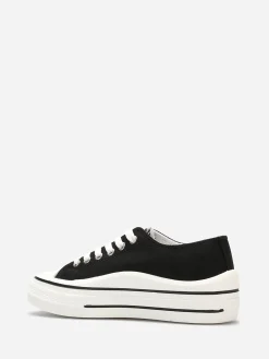 New La Modeuse Tennis basses à semelle plateforme Noir