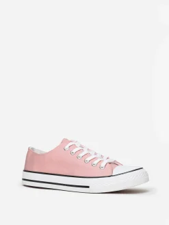 New La Modeuse Tennis basses en toile Rosefoncé