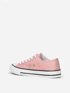 New La Modeuse Tennis basses en toile Rosefoncé