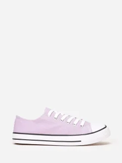 Sale La Modeuse Tennis basses en toile Violet