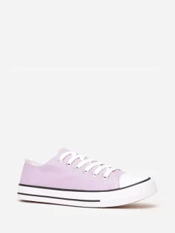 Sale La Modeuse Tennis basses en toile Violet
